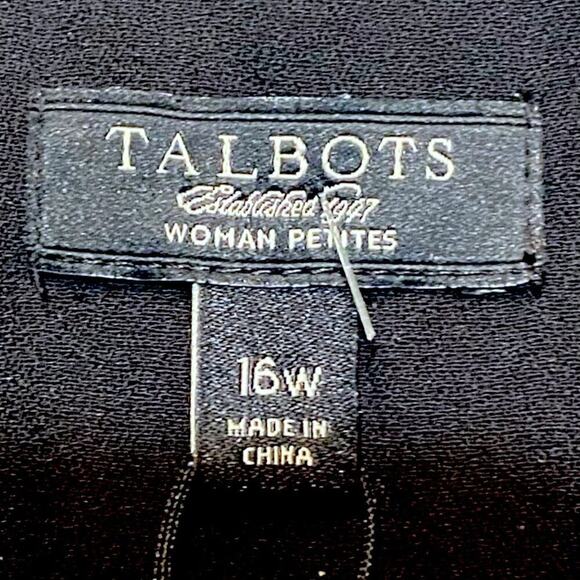 TALBOTS Women Silk Sleeveless Top Embroidered Sequined Black 16W Petite - Picture 7 of 7